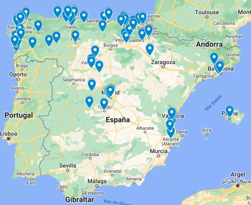 Mapa Amplifon
