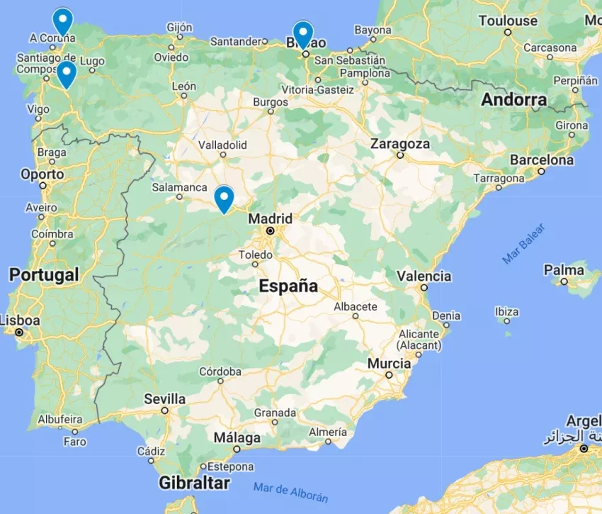 Mapa Arenal perfumerías