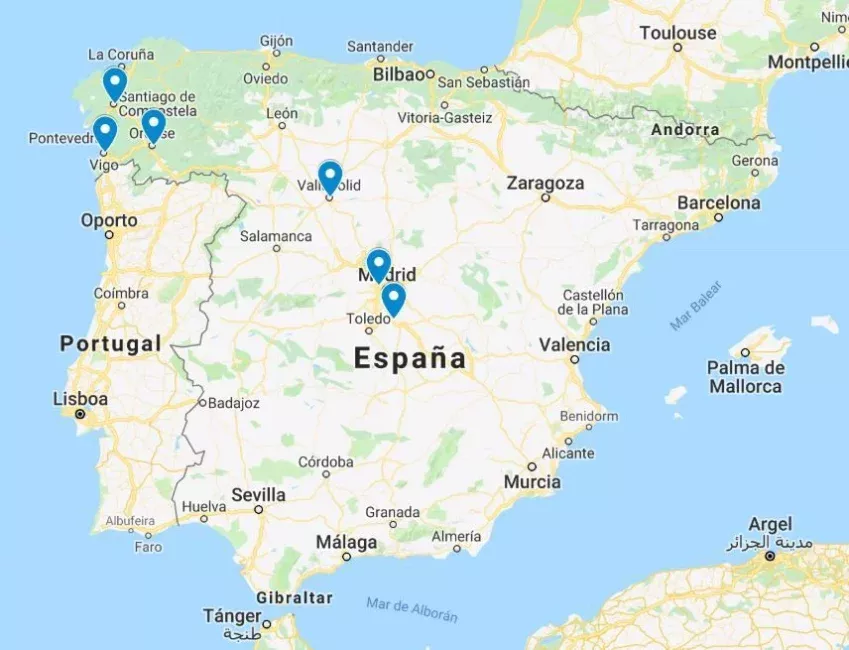 Mapa Sport Zone