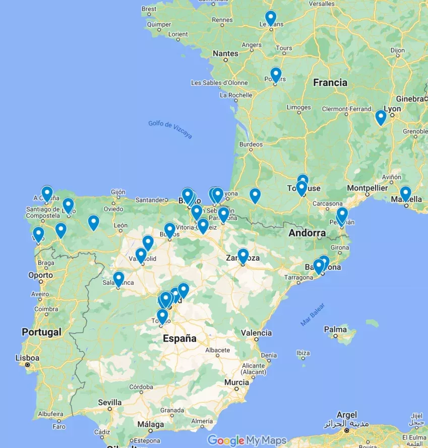 Mapa Megacalzado